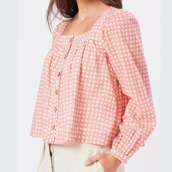 Emerson Fry Tops - India Collection Emerson Fry Laurent Clay Gingham size M